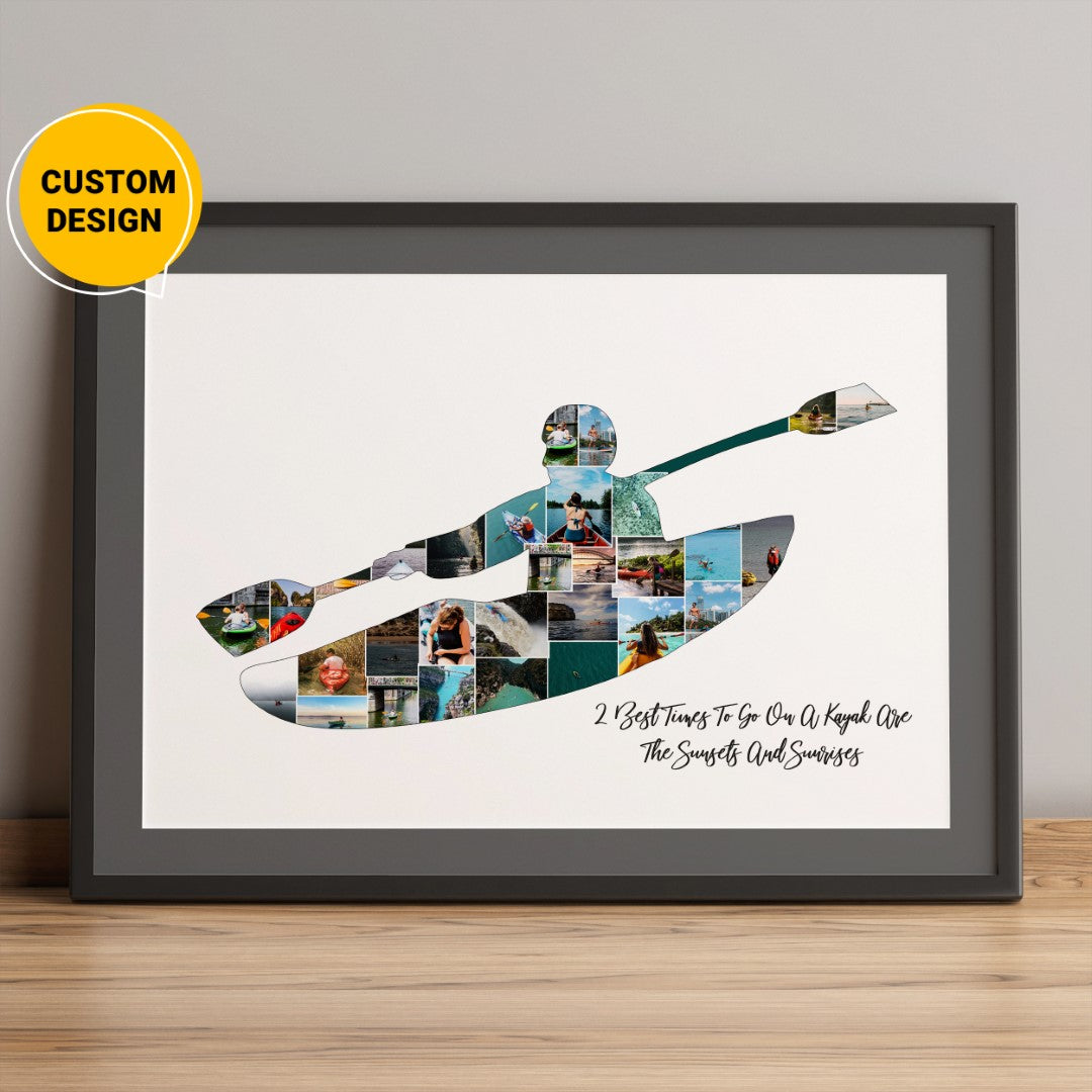 Personalized Photo Collage - Unique Gifts for Kayakers