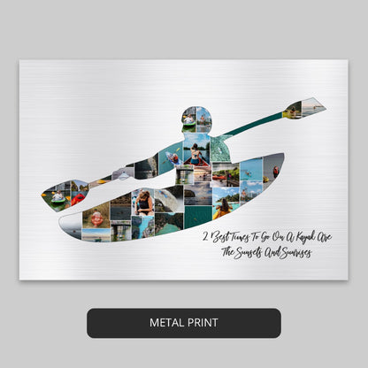 Best Gifts for Kayakers - Personalized Photo Collage for Water Sports Enthusiasts