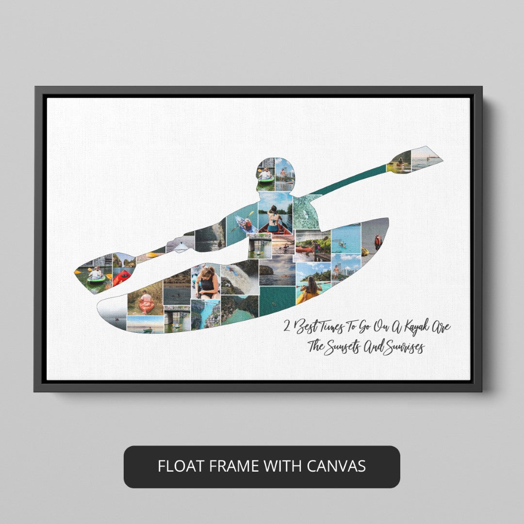 Best Kayaking Gifts - Customizable Photo Collage for Outdoor Enthusiasts