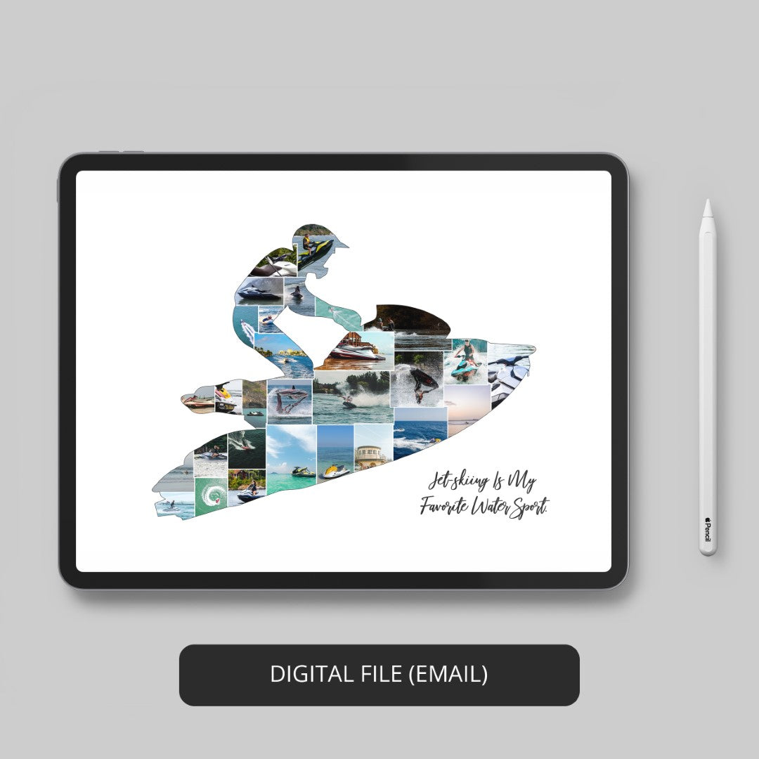 Swim Themed Gifts: Customizable Photo Collage for Swimming Enthusiasts