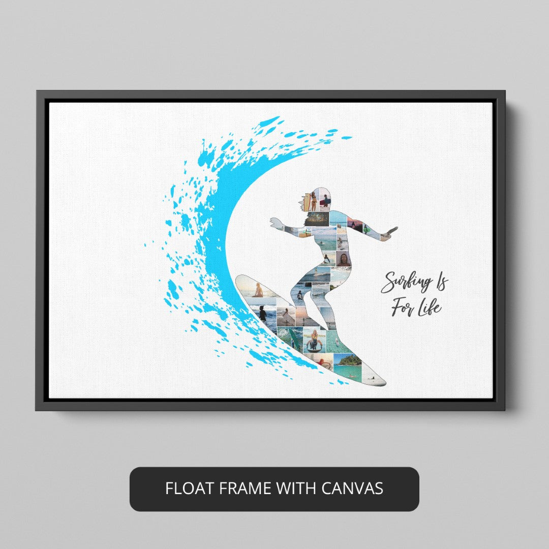 Surf Themed Gifts: Ride the Perfect Wave with a Personalized Photo Collage