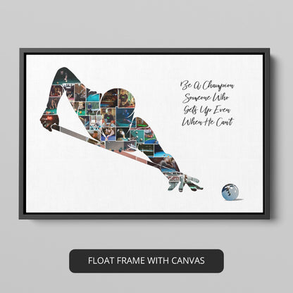 Pool Ball Wall Art: Personalized Photo Collage - Add Style to Your Pool Room