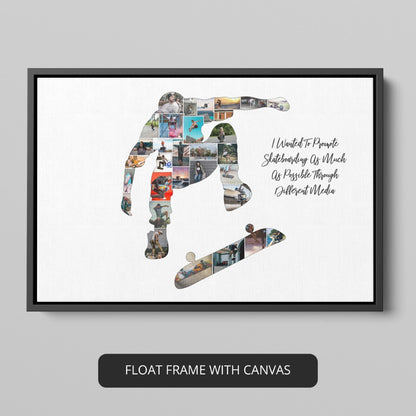 Skateboarding Gift Ideas: Customized Photo Collage for Skateboarders in the UK