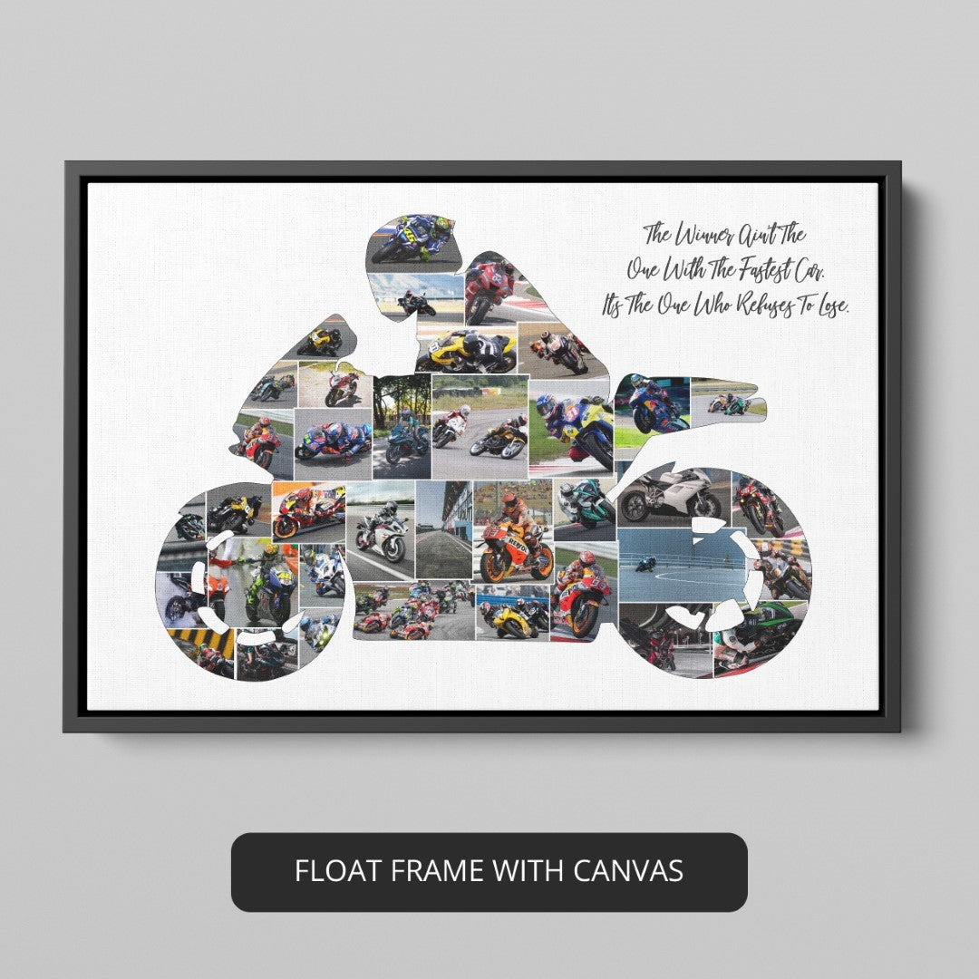 Gifts for Motorcycle Riders: Customized Photo Collage to Cherish Special Moments