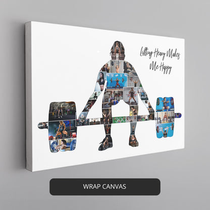 Female Bodybuilder Gifts - Personalized Canvas Print for Fitness Lovers