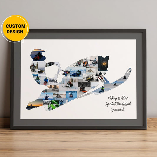 Personalized Photo Collage: Unique Gifts for Skiing Enthusiasts
