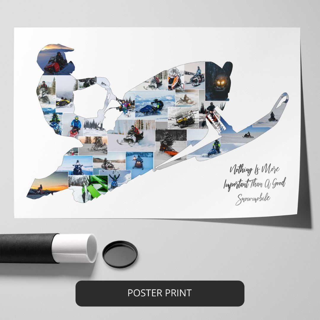 Skiing Gifts: Customizable Personalized Photo Collage
