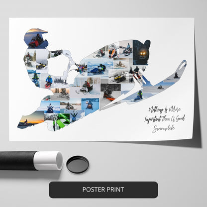 Skiing Gifts: Customizable Personalized Photo Collage