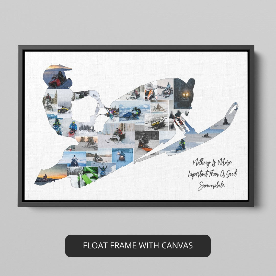 Express Your Passion: Snowboarding Art in Personalized Photo Collage