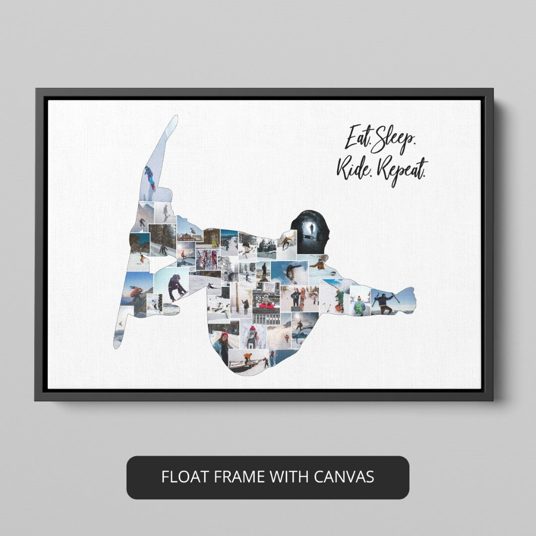 Ice Skating Frame: Preserve Special Moments with a Personalized Photo Collage