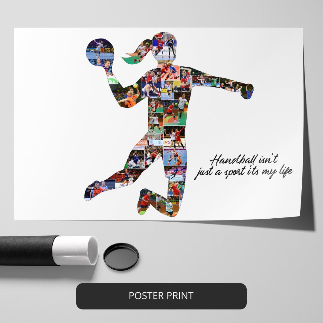 Handball gifts - Create a stunning photo collage for handball enthusiasts