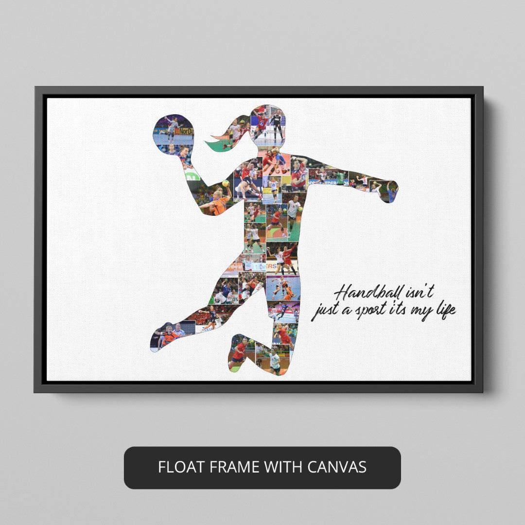 Unleash the passion for handball - Create a personalized photo collage