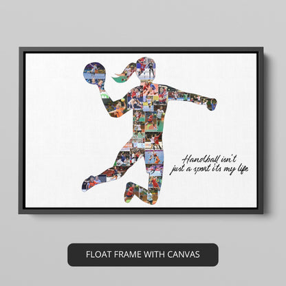 Unleash the passion for handball - Create a personalized photo collage