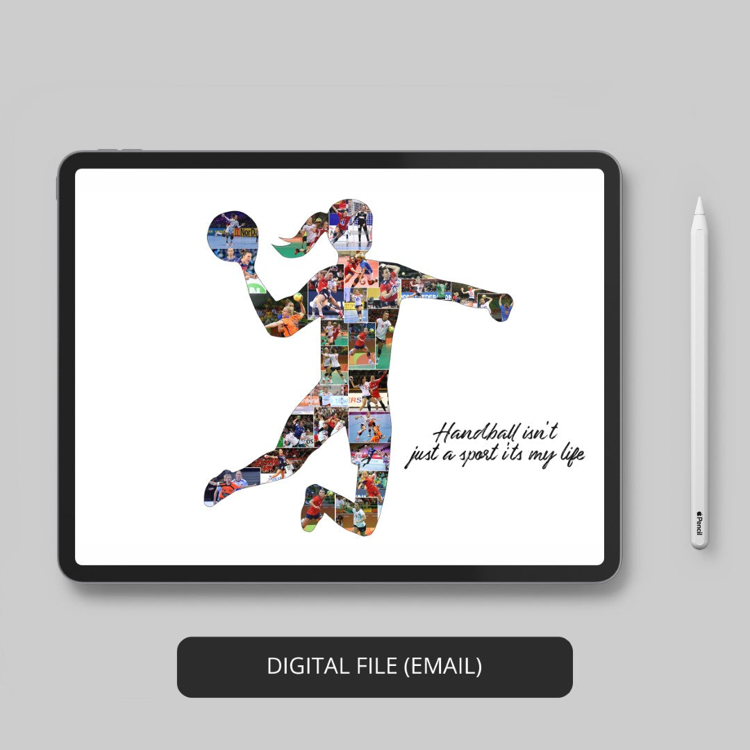 Beach handball memories - Craft a special photo collage for the beach handball lover