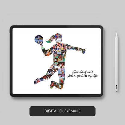 Beach handball memories - Craft a special photo collage for the beach handball lover