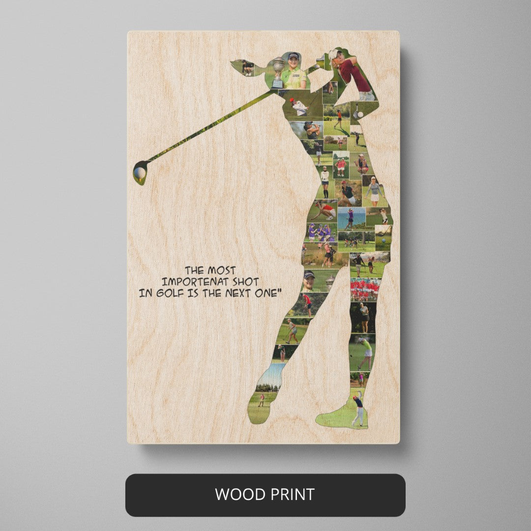 Golf Dad Gifts: Personalized Photo Collage for Golfing Fathers