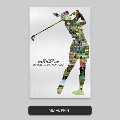 Perfect Golf Gift for Men: Customized Golf Photo Collage