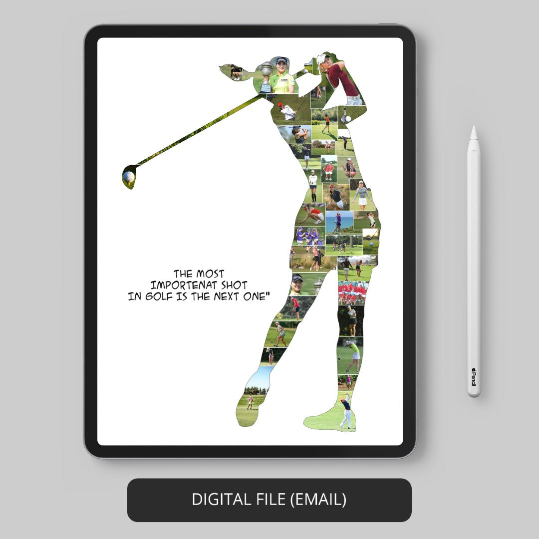 Themed Golf Cart Decorations: Custom Photo Collage for Golf Enthusiasts