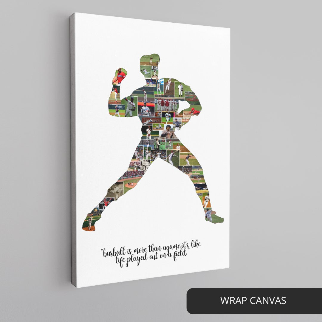 Baseball Framed Art - Personalized Baseball Gifts for Players