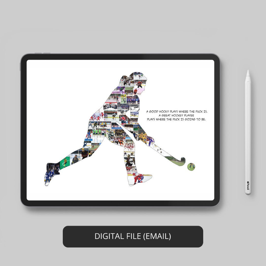 Enhance your decor with ice hockey themed wall art - Hockey poster