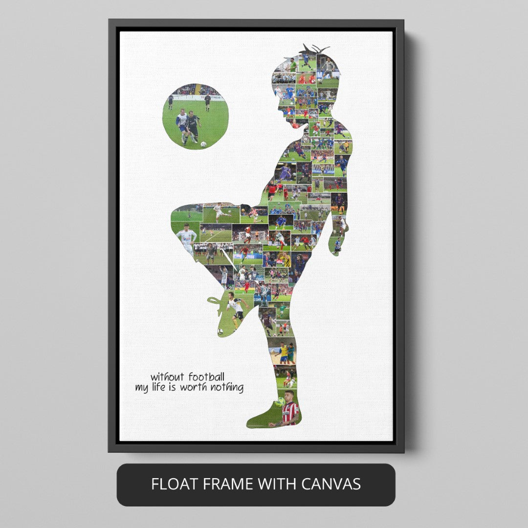 Gifts for Female Soccer Players: Personalized Soccer Artwork and Photo Collage