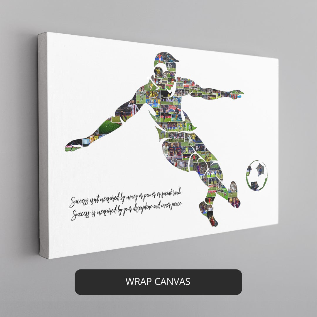Custom Football Gifts - Personalized Photo Collage for Coaches