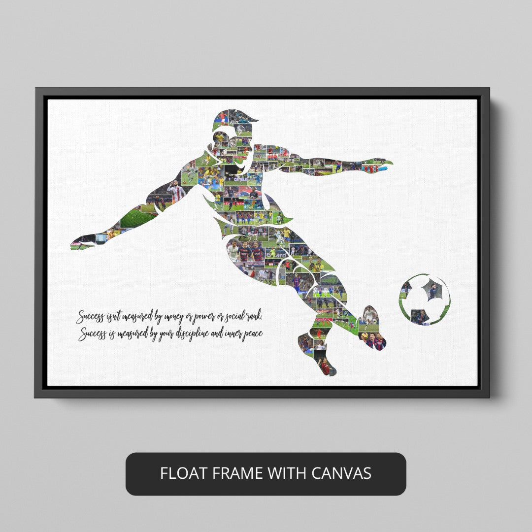 Football Christmas Gifts - Personalized Photo Collage for Football Lovers