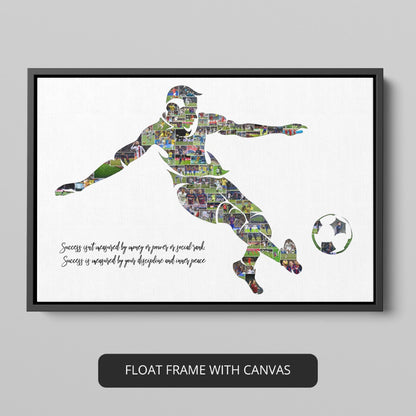 Football Christmas Gifts - Personalized Photo Collage for Football Lovers