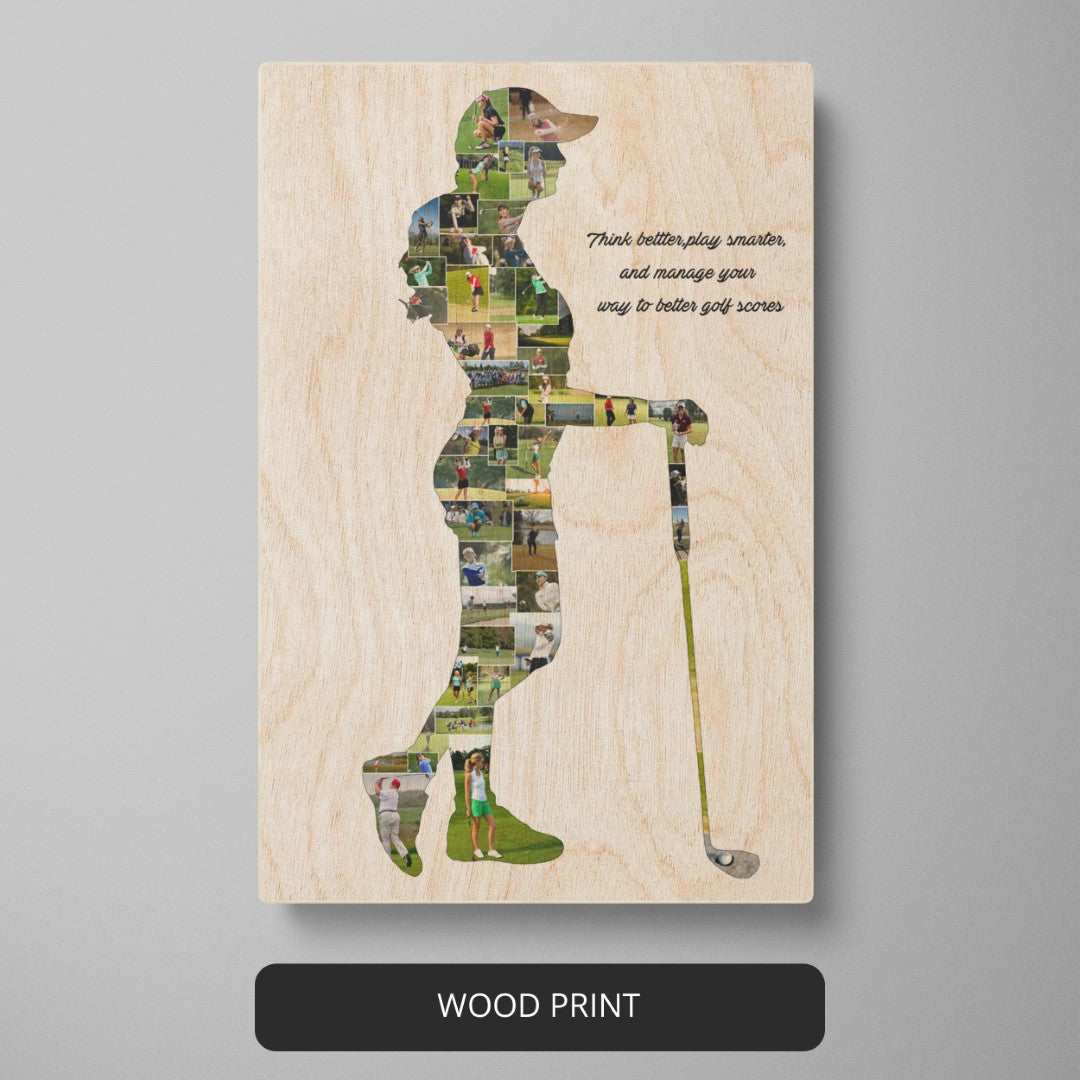 Golf Dad Gifts - Custom Photo Collage for Fathers Who Love Golf
