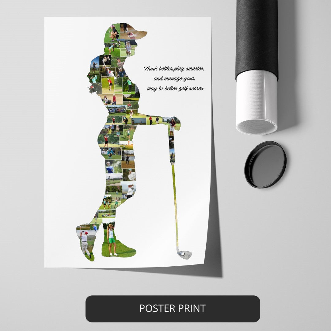 Unique Personalized Golf Gifts for Him - Personalized Photo Collage