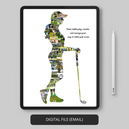 Golf Decor Ideas - Personalized Photo Collage for Home or Office