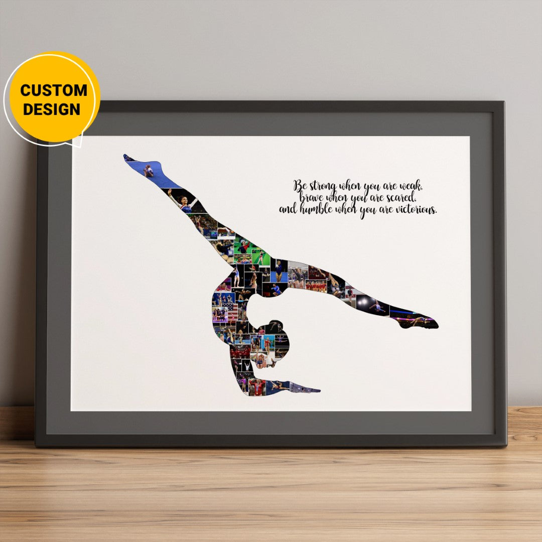 Personalized Gymnastics Photo Collage: Perfect Gymnast Gift Idea