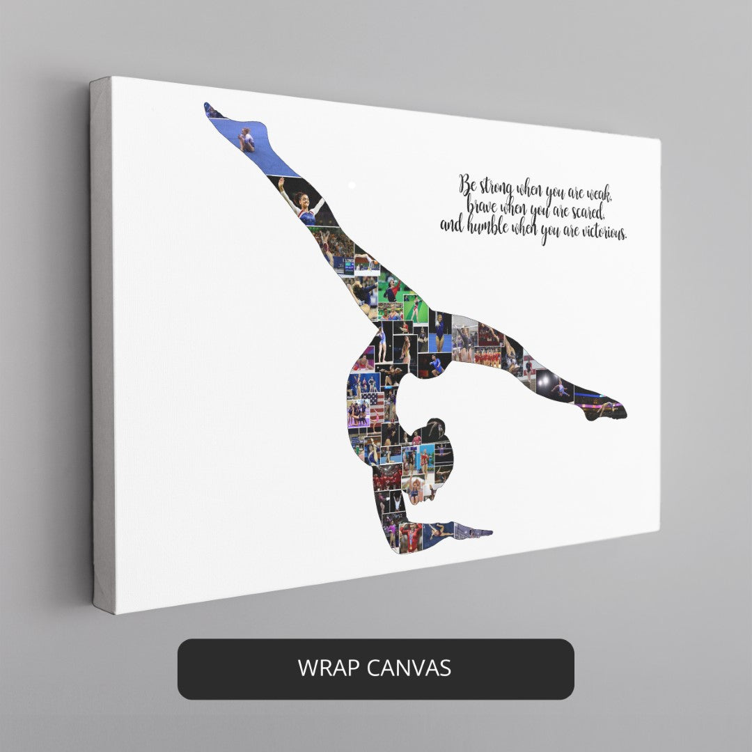 Gymnastics Themed Gifts: Vibrant Canvas Wall Art for Gymnasts