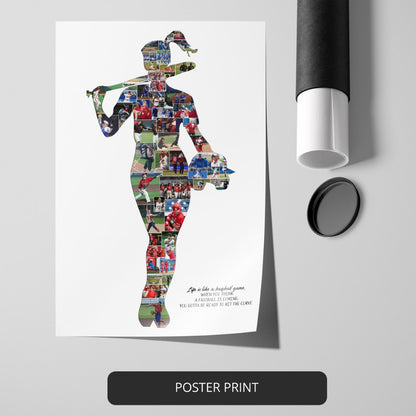 Baseball Mother's Day Gift: Capture Memories with a Personalized Photo Collage