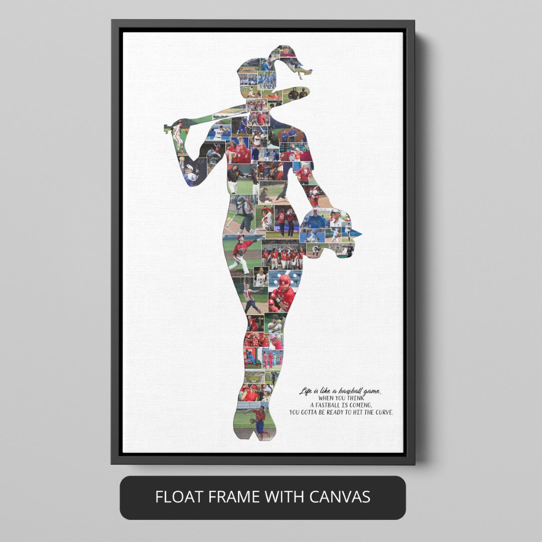 Baseball Photo Collage: Artistic Display of Your Baseball Memories