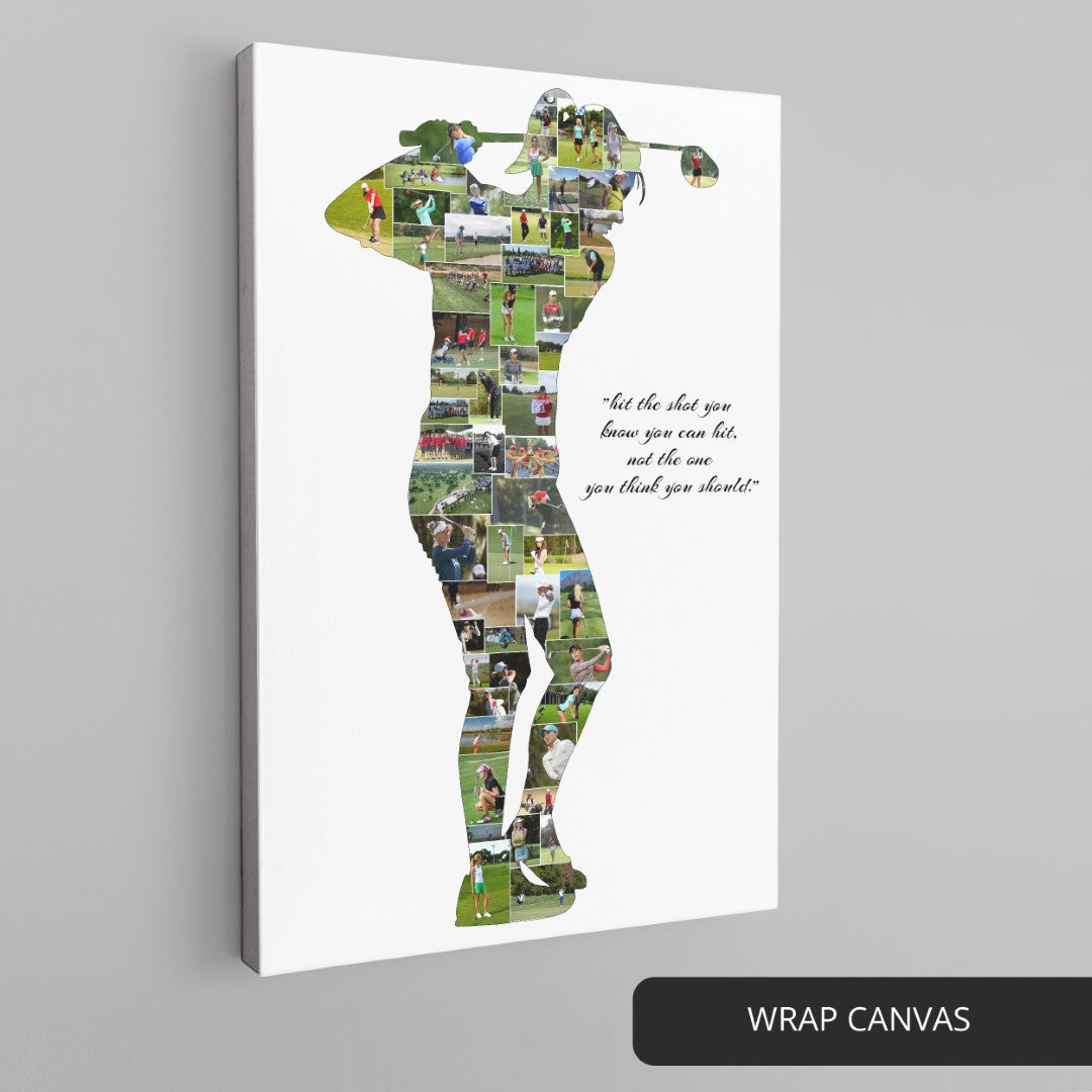 Personalized Golf Gifts for Him - Custom Photo Collage