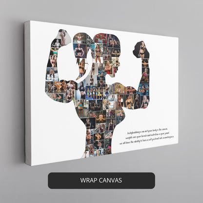 Gifts for Bodybuilders - Personalized Bodybuilding Collage for Him