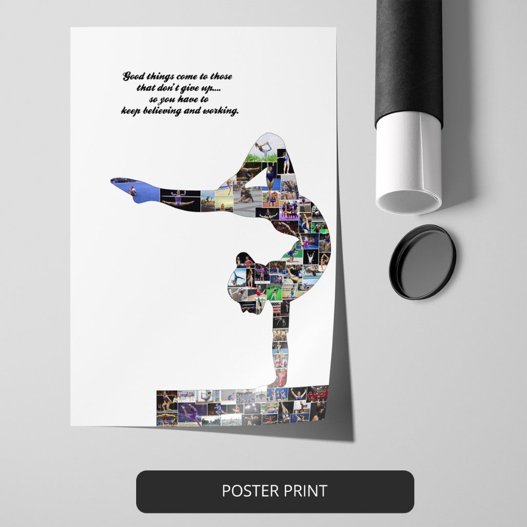 Gymnastics Birthday and Christmas Gift Ideas: Personalized Gymnastics Photo Collage