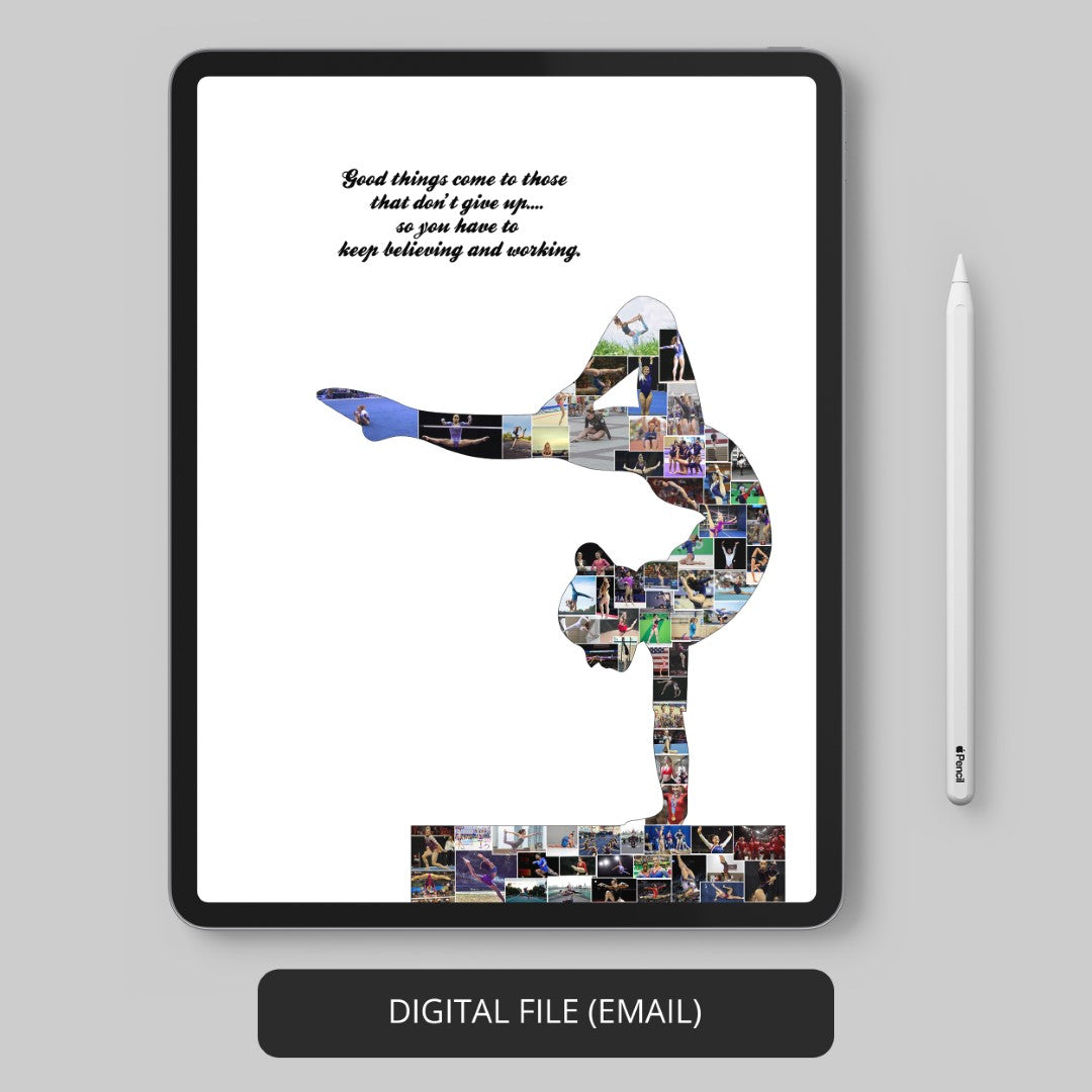 Unique Gymnastics Gift: Personalized Gymnastics Collage for Gymnast Enthusiasts