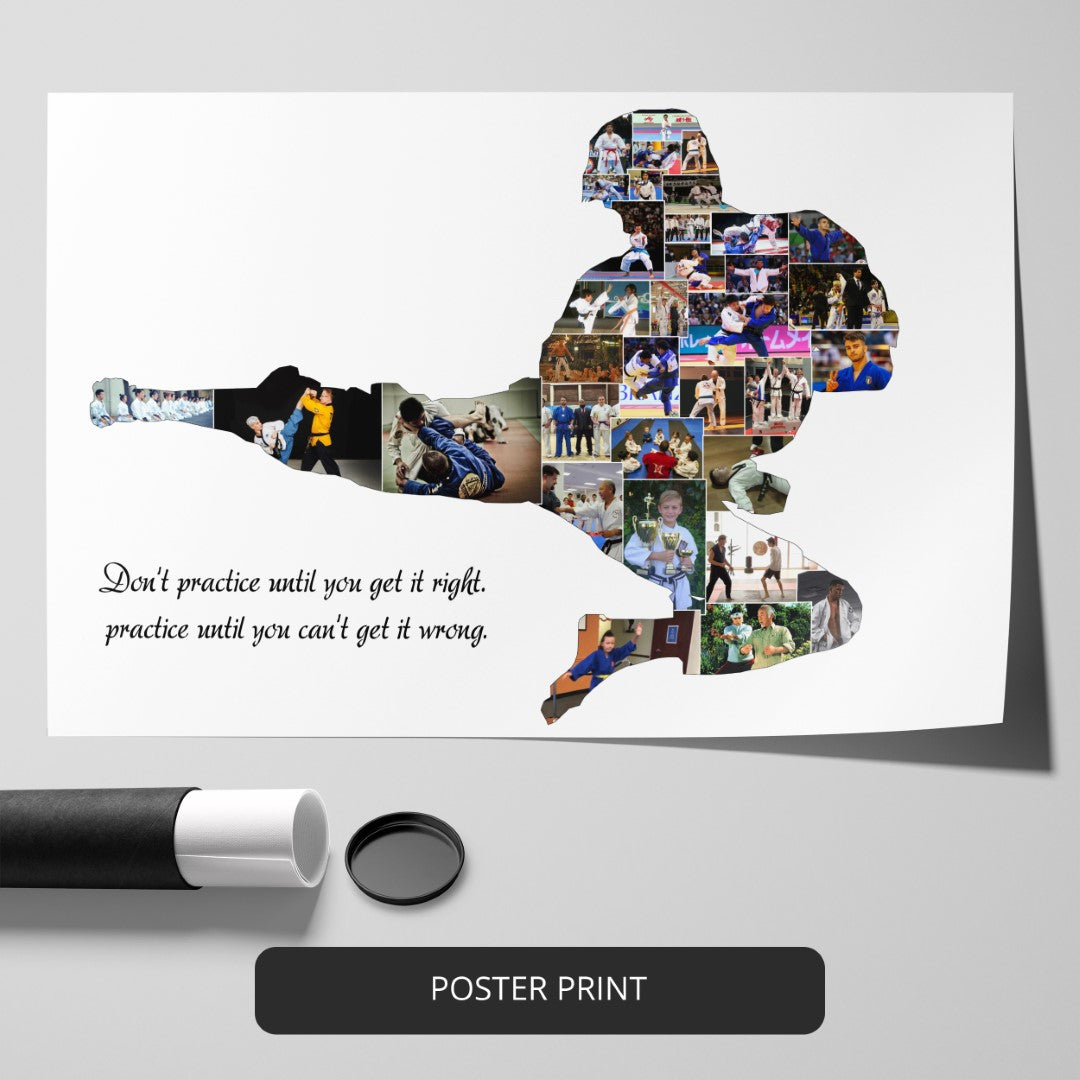 Karate Teacher Gifts - Personalized Photo Collage for Martial Arts Enthusiasts
