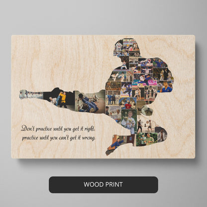 Thoughtful Karate Related Gifts - Personalized Photo Collage for Martial Arts Lovers