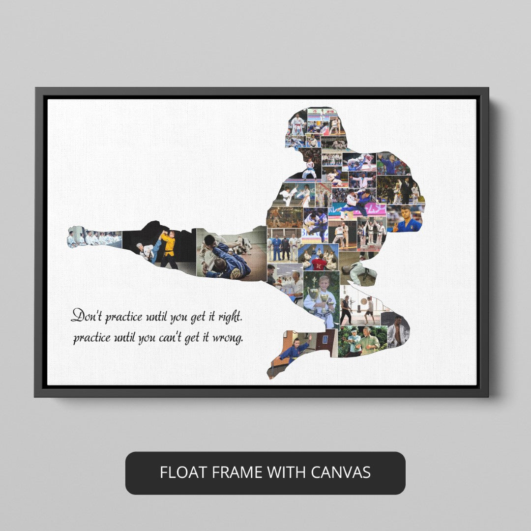 Karate Artwork - Personalized Photo Collage for Unique Karate Gifts