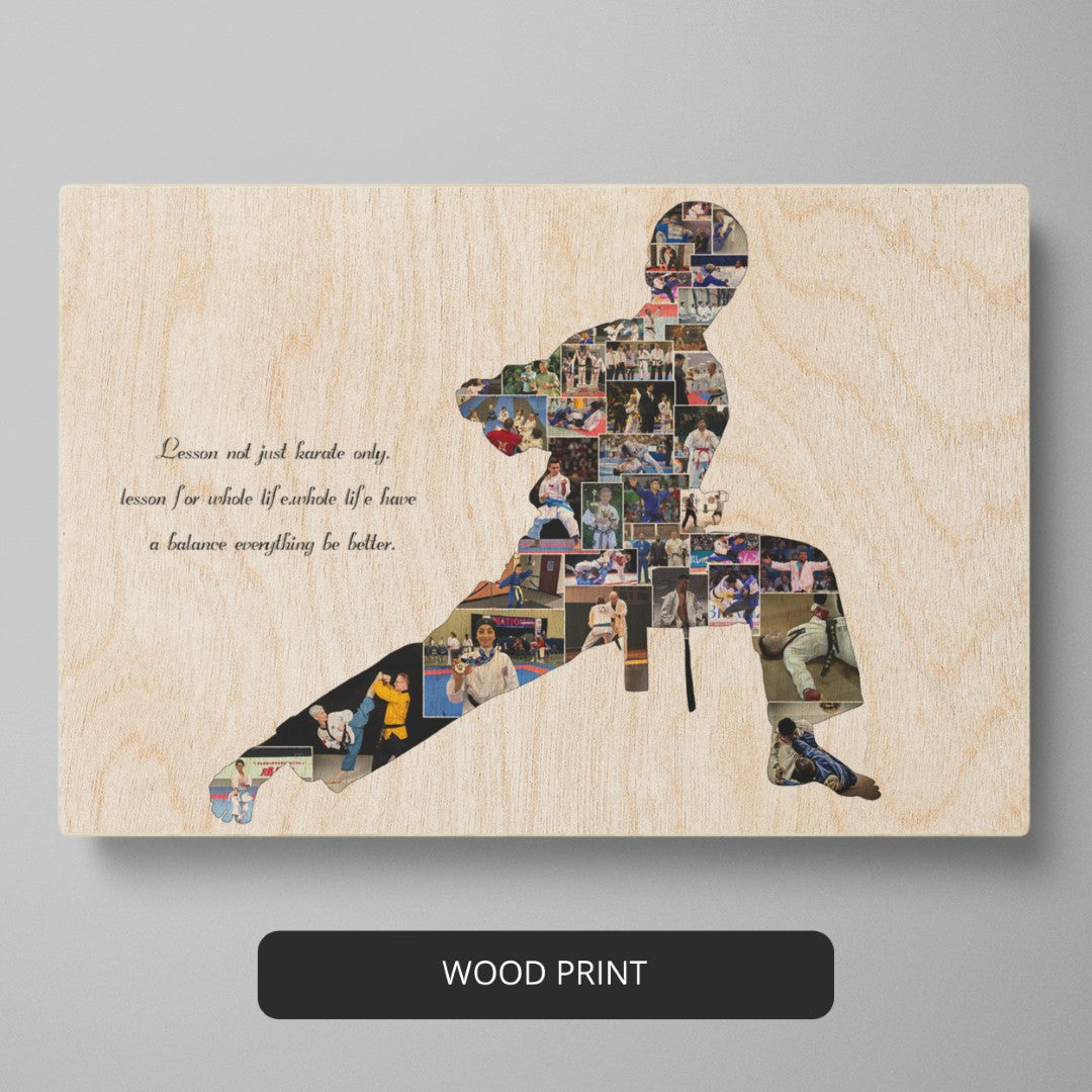 Karate Teacher Gifts: Personalized Photo Collage Art