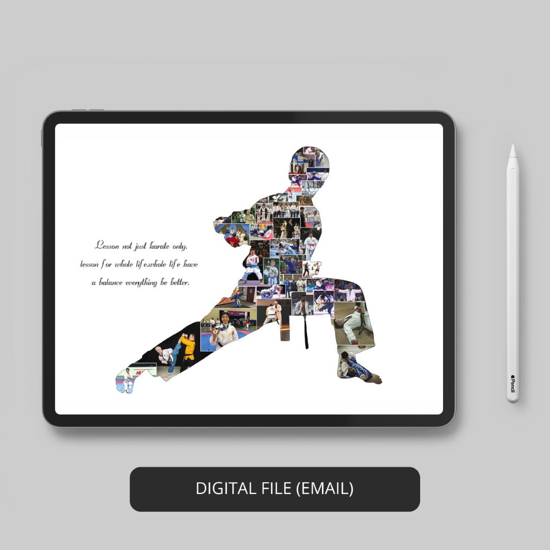 Karate Decorations: Customizable Photo Collage Artwork