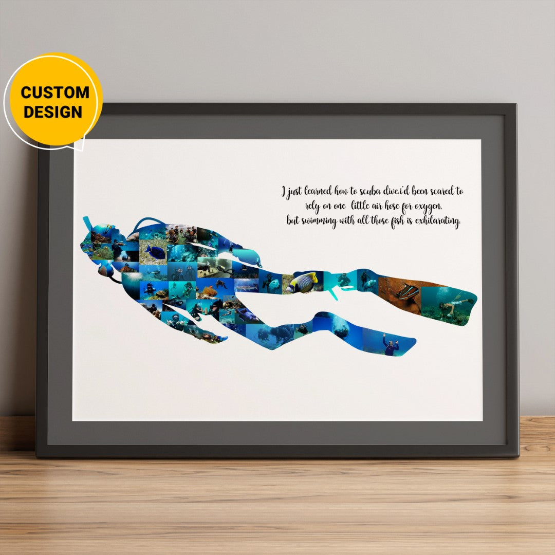 Custom Water Polo Photo Collage - Ideal Water Polo Gifts for Players"