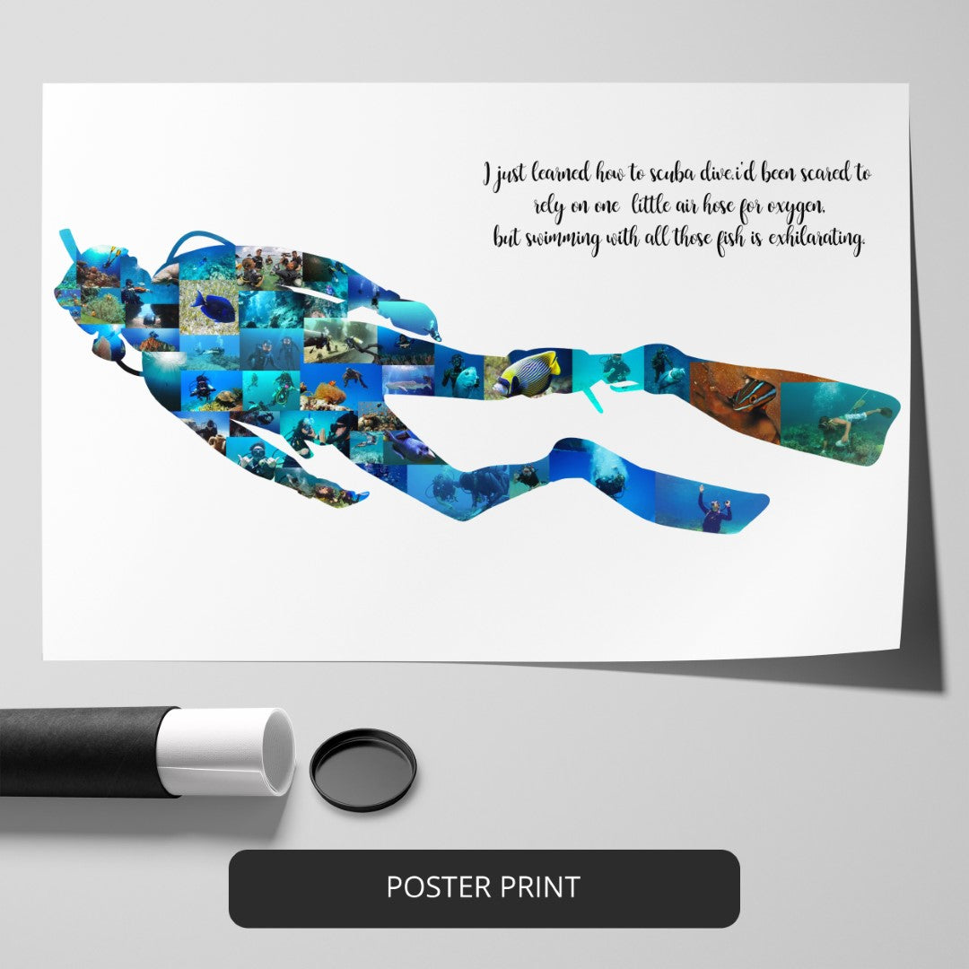 Unique Water Polo Gift - Personalized Photo Collage for Water Polo Enthusiasts