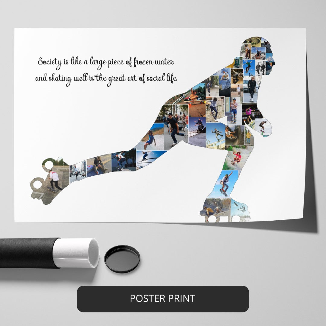 Roller Skating Gifts UK: Personalized Photo Collage
