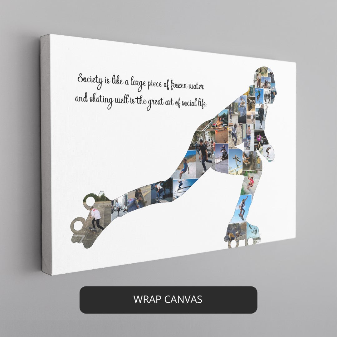 Roller Skate Themed Gifts: Personalized Photo Collage