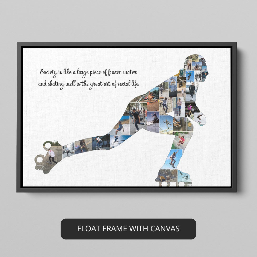 Ice Skating Frame: Custom Photo Collage for Ice Skaters
