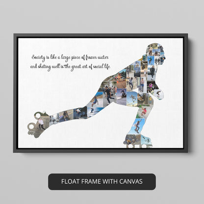 Ice Skating Frame: Custom Photo Collage for Ice Skaters